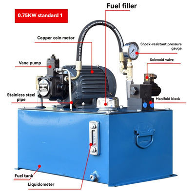 হাইড্রোলিক তেল পাম্প সিস্টেম সিলিন্ডার 0.75-3.75KW হাইড্রোলিক প্রেস পাম্প স্টেশন