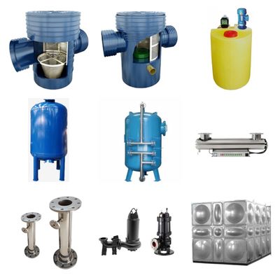 Hệ thống thu hoạch nước mưa trong thùng 40FT với lọc RO