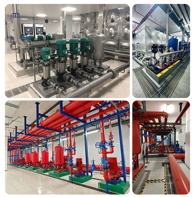 Customizable 1.5kw Cast Iron Fire Fighting Sprinkler System Booster Pump