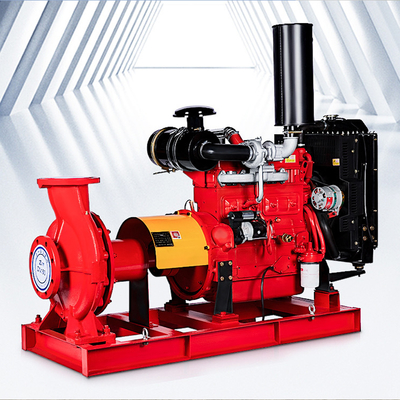 Diesel Engine Fire Pump Set 400GPM 8Bar 4 Cylinder