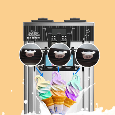 15-20L/H 304/316 Stainless Steel Ice Cream Making Machine 3 Flavor