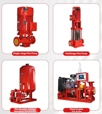 High Pressure Electric Diesel Pump Fire Fighting Pump Set System Water Supply