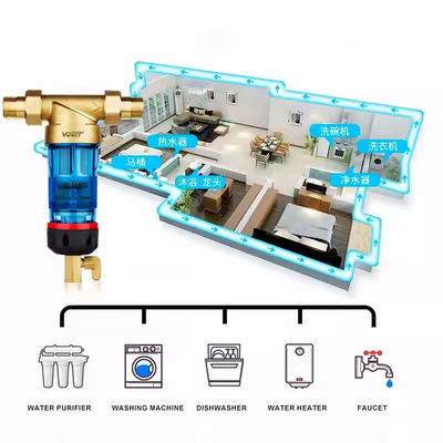Pre-filtration Backwash Household Water Purification 3T/H